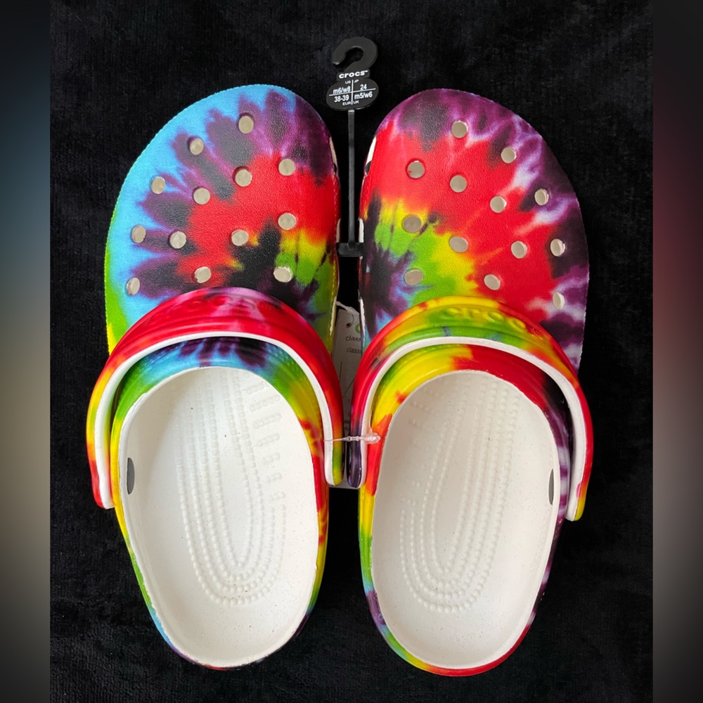 Tie Dye Crocs